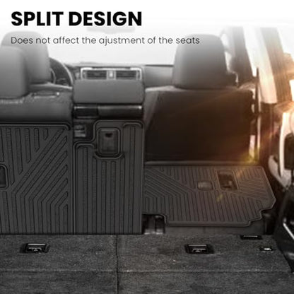 LASFIT Rear Seat Back Protector for Toyota 4Runner 2010-2024 7-Seats Back Cover (Not Fit 5 Seats) | Premium Extra Thick TPE Custom Fit Waterproof 4 Runner Second Row Back Seat Backrest Mat Liner - color: 2013-2024|4Runner 7-Seats|Rear Seat Back Protector,