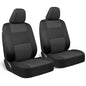 BDK PolyPro 2-Pack Front Car Seat Covers Set in Charcoal/Black - Front Seat Covers for Cars Trucks Vans SUVs Sedans, Easy to Install Front Car Seat Cover Protection, Universal Fit Car Accessories - color: 2 Fronts Only-Charcoal Gray