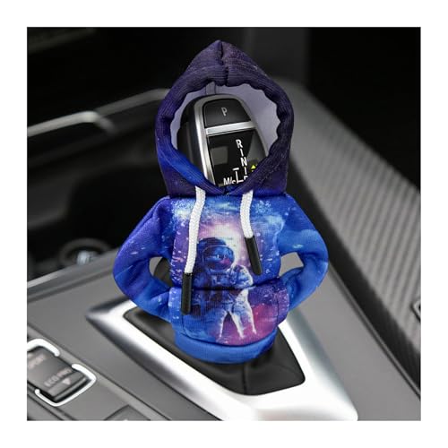 Ohleats Car Gear Shift Hoodie, Mini Funny Fashionable Automotive Gear Shifter Cover, Winter Warm Car Shift Knob Sweater Protector, Universal Interior Car Accessories for Decoration (Spaceman) - color: Spaceman
