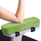 Smiry Ergonomic Office Chair Armrest Pads, Memory Foam Arm Rest Covers, Non-Slip Armrest Cushion with Adjustable Buckles and Straps, Elbow Relief for Desk, Gaming & Wheelchair (Green, Set of 2) - color: Green