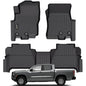 Jenofa-Floor Mats for Nissan Frontier Crew Cab 2022-2026 Floor Liner Waterproof All Weather Car Mats Durable Car Mat for Nissan Frontier Crew Cab Accessories Black - style: 60|For Frontier CrewCab|2022-2026|Mat