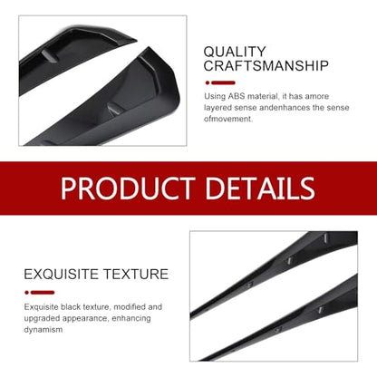 2PCS Car Fender Side Vents, ABS Air Wing Vent Trim Sticker, Fender Decoration Sticker, Styling Auto Air Flow Intake Hole Spoiler Decor Cover, Universal Auto Exterior Accessories