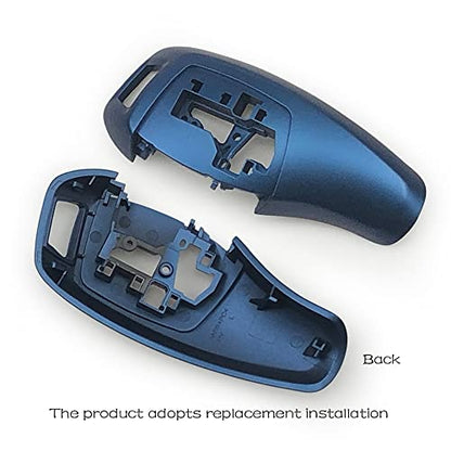 for BMW 1 2 3 4 5 6 7 Series X3 X4 Automotive Center Gear Shift Knob Shift Lever Trim Cover Auto Interior Shift Knobs Cover F30 F10 F02 F25 F26 (Ordinay Style, Blue)