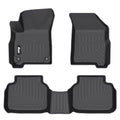 FREEMOTOR802 Compatible with 2011-2020 Dodge Journey Floor Mats, Black 3D Molded Carpets Liner 1st 2nd Row Pad 3PC TPE Thermo Plastic Elastomer All Weather Protector - size: For Dodge Journey 2011-2020