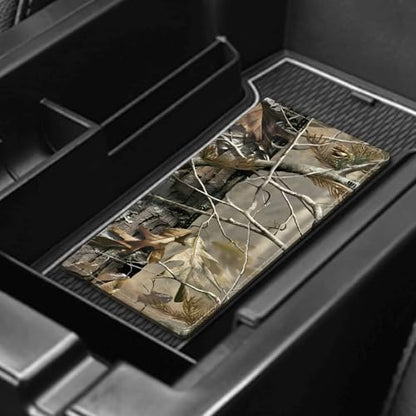 Leather Car Registration and Insurance Card Holder, Cute Car Accessories Vehicle Glove Box Car Organizer for Documents, Cards, License Woodland Camouflage Pattern - color: Woodland Camouflage Pattern