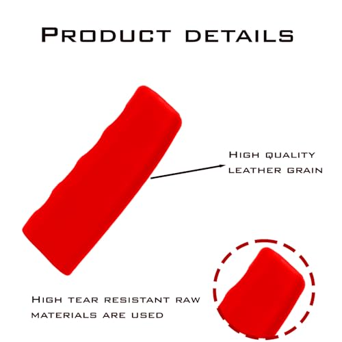 1 Pcs Car Handbrake Cover, Car Silicone Handle Sleeve, Brake Grip Sleeve Protector, Car Handbrake Protector, Suitable For Most Vehicle - color: Red