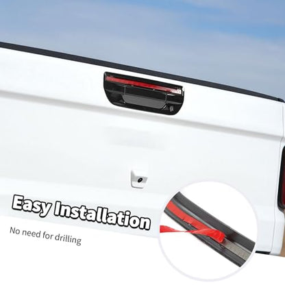Jimen Fit for Jeep Gladiator JT 2020-2025, 2PCS Tailgate Door Handle Cover Trim (Black) - color: Black