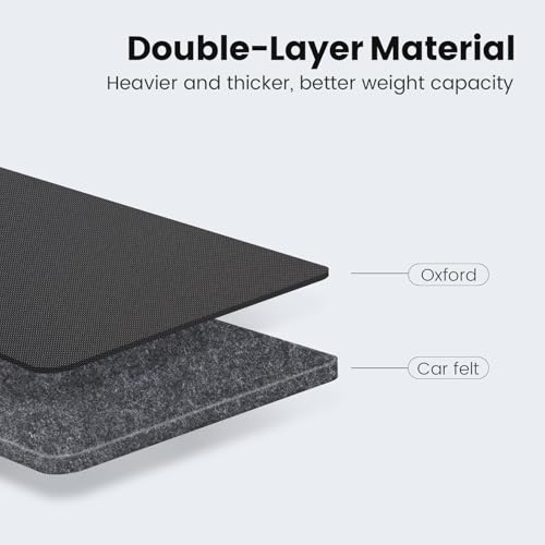 Viaviat Car Seat Protector Large Kick Mat 2 Pack Durable Water Resistant Auto Seat Back Covers with 2 Mesh Pockets Protection Against Dust Mud Scratches (Black, 2-Pack) - color: black
