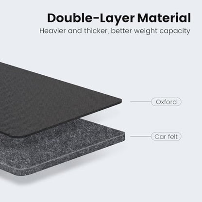 Viaviat Car Seat Protector Large Kick Mat 2 Pack Durable Water Resistant Auto Seat Back Covers with 2 Mesh Pockets Protection Against Dust Mud Scratches (Black, 2-Pack) - color: black