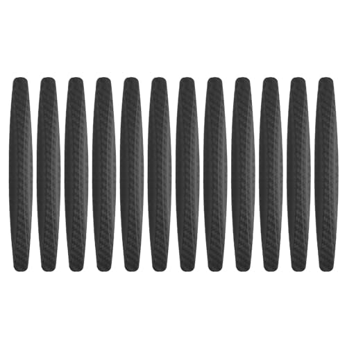 HARFINGTON 12pcs Car Door Edge Guards Protectors Anti-Collision Side Door Edge Protector Trim Strip Anti-Scratch Universal Vehicle Exterior Accessories for Cars SUV Pickup Truck, Black - color: Black