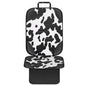 Car Seat Protector for Child Car Seat,Waterproof Car Seat Cover with Thick Padding, Non-Slip Backing, Protects Fabric & Leather Seats, 2 Mesh Storage Pockets(Cow Print)