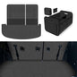 Cargo Trunk Mat with Backrest Mats for Kia Telluride 2020-2025(7/8 Seat),All Weather Protection TPE Heavy Duty Cargo Liner Telluride Accessories,Black - size: Kia Telluride 2020-2025