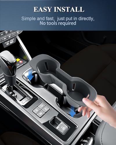 BIBIBO for New 2026 Subaru Outback Cup Holder 2026 Subaru Outback(Premium,Limited,Touring,Wilderness,Limited XT,Touring XT) Silicone Cup Holder Insert Organizer - color: Cup Holder