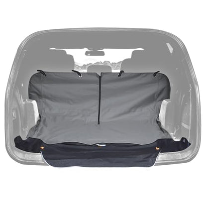 Kurgo Rover Cargo Cape - Protects Cargo Area from Dirt & Scratches - Stain Resistant - Car Boot Protector - Water-Resistant Cargo Cape - SUV Trunk Liner with Bumper Flap - Charcoal