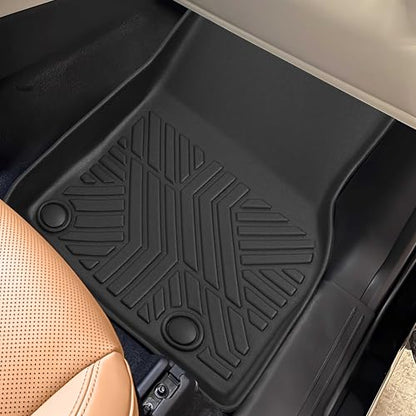 KARPAL Floor Mats for 2026 2025 2024 Mazda CX90 & CX90 PHEV (Only fit 6&7 Seats, Not for 8), All Weather TPE Custom Fit Floor Liners Car Mats Accessories, 1st & 2nd & 3rd Row - style: 2024-2026 | For Mazda CX90 | 1st & 2nd & 3rd Row