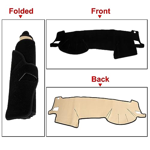 X AUTOHAUX Polyester Dashboard Cover Mat Protector Non Slip Mat Carpet Replacement for Subaru Legacy Outback 2005-2009