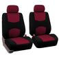 FH Group FB050102 Flat Cloth Seat Covers (Burgundy) Front Set – Universal Fit for Cars Trucks & SUVs - color: Burgundy, style: Seat Cover Front Set