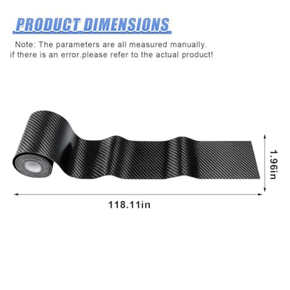 Universal Car Door Entry Guard, Waterproof & Scratchproof Automotive Doors Sill Protection Film, Anti-Collision Vehicle Rear Door Entry Sill Trim for Car, SUV, Truck(Black&5cm) - size: Black&5cm