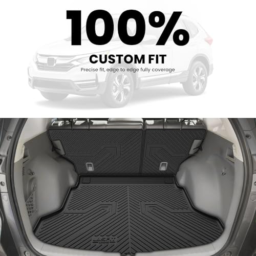 LASFIT Cargo Mat with Backrest Mat for Honda CRV 2012-2016, Custom Fit Trunk Mat, Waterproof All Weather, Kid & Pet Friendly, Easy Clean for Family Use, Black - style: 2）For Honda CR-V | 2012-2016 | Cargo Mat with Backrest Mat