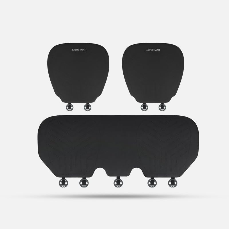 Breathable Car Seat Cushion, Summer Cool Pad, Suede Seat Cushion, Universal All Season Single Piece Rear Seat Cushion, Truck Fart Pad (Black)