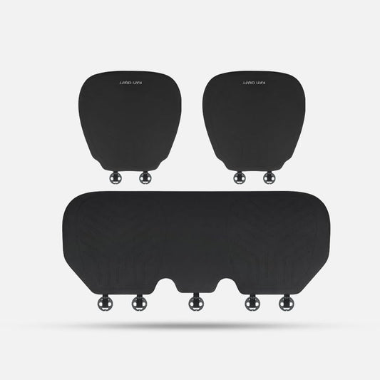 Breathable Car Seat Cushion, Summer Cool Pad, Suede Seat Cushion, Universal All Season Single Piece Rear Seat Cushion, Truck Fart Pad (Black)