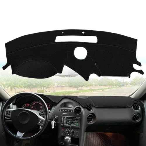Dash Cover Mat Custom Fit for Pontiac Grand Prix with Sensor Dashboard Pad Cap Carpet Protector (Black) K340D (w/o HUD, w/Speaker)