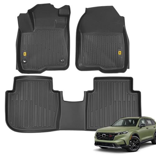 CAT® JustFit™ 3D Custom Fit Floor Mats for Honda CRV 2023, 2024, 2025, 2026 - Heavy Duty Floor Liner Protection Laser Measured, Honda CRV Accessories Car Floor Liners - style: Honda CRV (2023-2026)