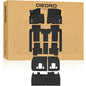 OEDRO Floor Mats Fit for Kia Carnival 2022-2025 2026 (Only Fit Gas & 8 Seats), All Weather TPE Car MPV Liners, 1st and 2nd 3rd Row with Backrest Mats and Cargo Mat, Back Seat Protector Full Mat Set - style: 22-26 Full Set & Backrest Mats