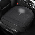 Linen Front Car Seat Cover Protector Anti-Slip Bottom Seat Cover Fits 95% of Vehicles,Wrapping Around The Bottom,Triangular Pattern(Black-1Pcs) - color: Triangular Pattern-Black, size: 1 Piece Linen