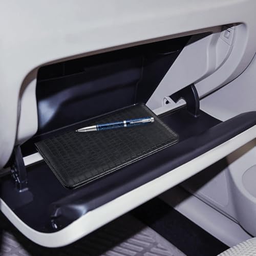 CoBak Car Registration and Insurance Holder - Vehicle Glove Box Car Organizer,Auto Truck Comparment Accessories Case with Magnetic Closure for Driver License,Cards - color: L-Crocodile Black