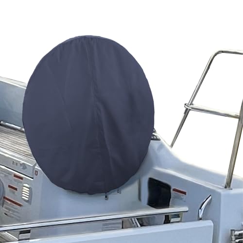 SavvyCraft Waterproof Boat Steering Wheel Covers, Heavy Duty Solution-Dyed 600D Fade-Resistant UV Protection Sailboat Yacht Marine Steering Wheel Protector Case, Vecro and Zipper Closure Navy 36" - color: Navy, size: 36" Wheel Diameter