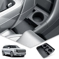 BIBIBO for 2026 Hyundai Palisade Center Console Organizer 2026 Hyundai Palisade Lower Center Console Organizer 2026 Palisade TPE Console Insert Tray - color: Black-Console Under Tray