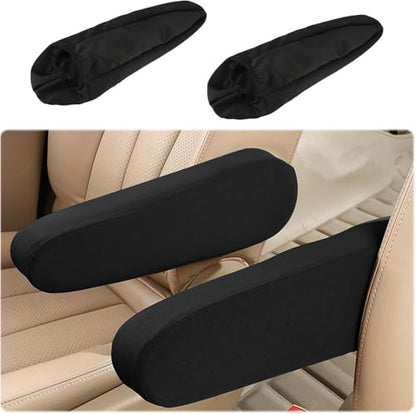 2 Pcs Arm Rest Cover for Car Arm Rest Cushion Armrest Covers Elastic Fabric Car Front Seat Universal Replacement Center Console Lid Skin Protectors Car Interior Accessories for Car SUV Truck Van