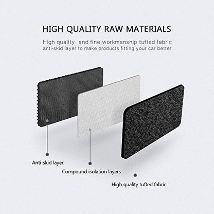 Floor Mat Compatible with 2006-2011 Honda Civic, Factory Fitment Car Front & Rear Nylon Car Floor Carpets Carpet Liner by IKON MOTORSPORTS, 2007 2008 2009 2010
