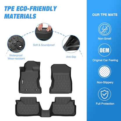 Nilight TPE Floor Mats for Subaru WRX 2022 2023 2024 2025 2026, All Weather Custom Fit Heavy Duty Floor Liners - color: 2022-2026 Subaru WRX