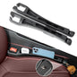 2PCS Car Seat Gap Filler Organizer 4In1 Between Seat & Console Inserts Gap Stopper Plug with Fill,Storage,Hook Function & Concealed Small Hammer,Upgraded Universal No Drop Seat Guard for Cars (Black)