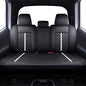 Tomatoman Tacoma Truck Rear Seat Covers 2005-2024 2025 2026 Access Double Cab TRD Sport Offroad Limited SR5 V6 Back Car Cushions with Waterproof Faux Leather(Rear Seat/Black-White) - color: Rear Seat/Black-White