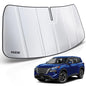 MZS Windshield Sun Shade Compatible with Rogue 2021-2026, Foldable Car Front Window Sunshade with Storage Pouch, Sun Visor Shield Accessories for Interior Protector - size: Rogue 2021-2026