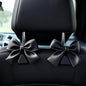 2-Pack Car Purse Hooks for Hanging Purses and Bags, Cute Bow car seat headrest Hooks for Hanging car Purse Hooks. (Black) - color: Black