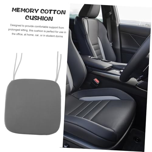 PartyKindom Breathable Car Seat Cushion Comfortable Ventilated Pad for Office Outdoor and Automotive Use Easy to Clean Grey for Sitting Durations Outdoor Seat Pad