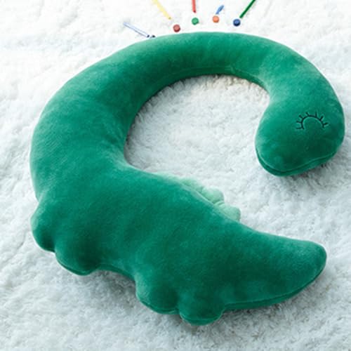 Car Travel Pillow for Kids Car Seat Pillow Cute Cartoon Travel Pillow Cushion Breathable Head and Body Support Pillow for Sleeping Travel Neck Rest Car Seat Pillow Long Journey&Road Trip - color: Green Dinosaur