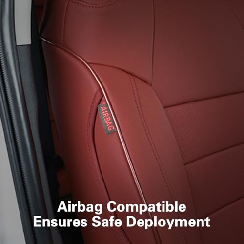 EKR Custom Fit CX5 Car Seat Covers for Select Mazda CX-5 Touring,Grand Touring 2013 2014 2015 2016 - Leatherette (Burgundy) - color: Leather (Burgundy), size: 2013-2016 CX-5 Touring