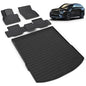 All Weather Car Floor Mats & Cargo Liner Set Fit for Mazda CX-70 & CX70 PHEV 2025 2026 Floor Liners Trunk Liner CX70 Cargo Mat Accessories Black - style: 1)For Mazda CX-70 & CX70 PHEV 2025-2026 Full Set