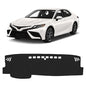 KUST Black Dash Cover for Toyota Camry 2018-2022 2023 2024 (L, LE, SE, XLE, XSE, XLE V6, XSE V6) (Without HUD) Polyester Dashboard Cover Non-Slip Interior Accessories for Camry No Glare - size: For Camry 18-24