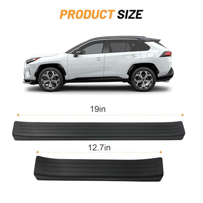 Door Sill Protector, Anti-Scratch Car Door Protection Compatible with Toyota RAV4 Hybrid, RAV4 Prime, RAV4-4 Door Set, Black