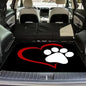 Universal Car Trunk Mat 29" x 39", Paw Print Heart All Weather Trunk Protection Cargo Liner, Durable Cargo Mat Rear Trunk Liner, Stylish Vehicle Interior Accessories Suitable for Most Car Models - color: Paw Print Heart