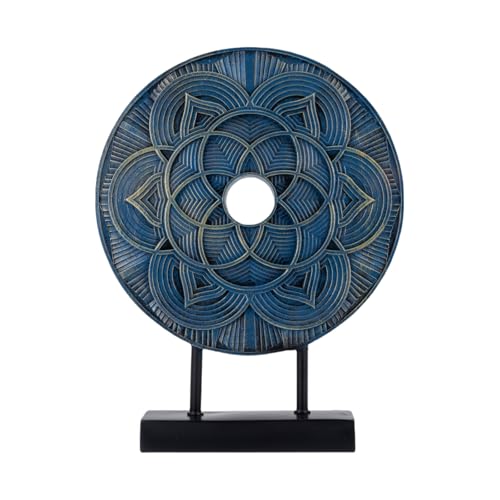 Modern Sculpture Decorative Objects Above Cabinet Decor Kitchen Elegant Home Decor Items Accents for Living Room Centrepieces, Console Table Decorations (Blue) - color: Blue