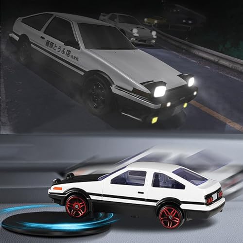 Car Dashboard Drift Spin Ornament, Alloy Rotating AE86 Auto Model Decoration, Classic Cool Mini Car Dash Interior, Follow Drift When Vehicle Turns - color: AE86