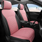 Universal Front Leather Car Seat Covers Pink 2 Pcs Luxury Seat Covers, Anti-Slip Waterproof Auto Driver Cushions Fit SUV Pickup Van Sedan, Chevy Silverado GMC Sierra Dodge Ram Tacoma Ford - color: Pink-FRONT PAIR