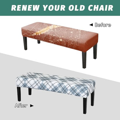 FUANGUI Floral Bench Cover,Stretch Dining Bench Cover for bedrooms, Living Rooms, Kitchens, Protector Chair Bench Piano Bench Seat Covers Stool Slipcover Removable, Washable - 03 - color: 03